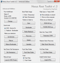 Nexus Root Toolkit, un logiciel simple pour (entre autres) rooter n’importe quel Nexus, sauf le One