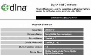 Le nom définitif du Sony LT30 (Mint) sera-t-il Xperia T ?