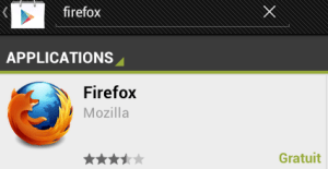 Firefox en version finale sur tablette Android