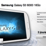 Bon plan : Samsung Galaxy S III à 429 euros