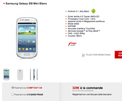 Free Mobile référence le Samsung Galaxy S3 Mini