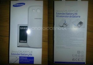Des nouvelles de la batterie officielle 3000mAh pour le Samsung Galaxy S III