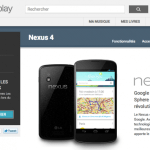 Le Nexus 4 et son bumper sont disponibles sur le Play Store