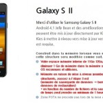 Samsung révèle les détails de Jelly Bean sur le Galaxy S II