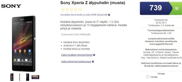 sony xperia z