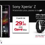 Sony Xperia Z : les pré-commandes ont commencé chez SFR