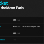 La billetterie du droidcon Paris est ouverte !