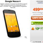 Le Nexus 4 est disponible chez GrosBill… à 499€