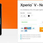 Le Sony Xperia V est en vente pour 429€ (-100€) sur l’E-shop de Sony