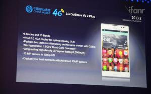 LG, un Optimus Vu 2 Plus arrive en Chine