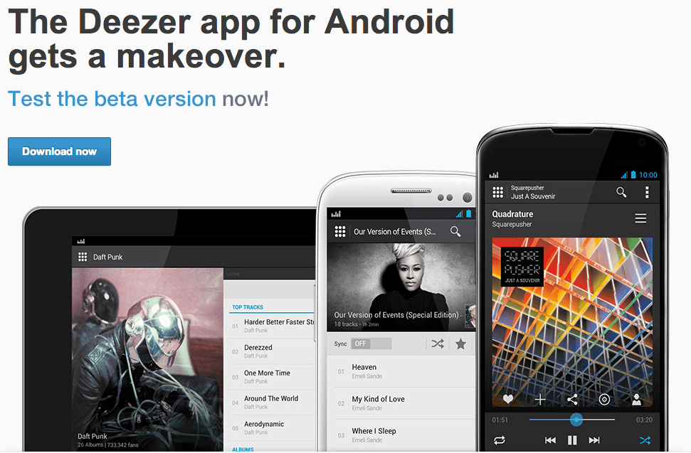 android deezer beta