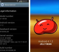 android 4.1.2 jelly bean samsung galaxy s II gt-i9100p