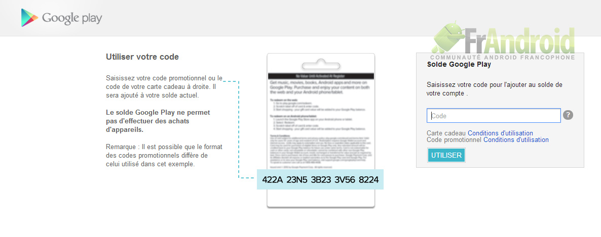Code-Frandroid-google-play