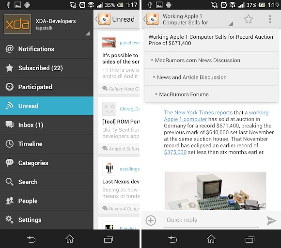 android tapatalk 4 new ui nouvelle inteface 26 mai 2013