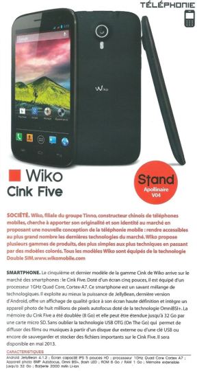 wiko cink five