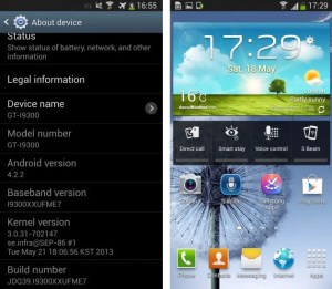 android 4.2.2 jelly bean samsung galaxy s3 leak firmware fuite mise à jour