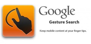 android google gesture search bannière