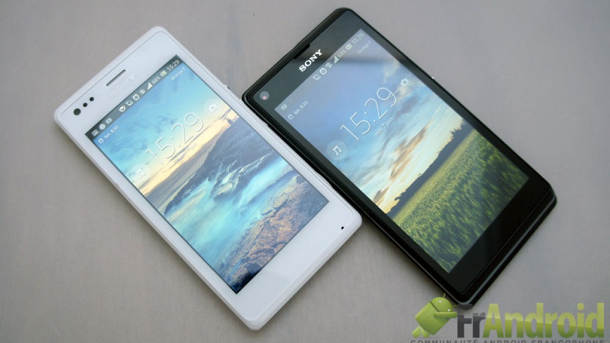 Comparatif Xperia M et L