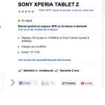 Sony : la Xperia Tablet Z est disponible dès 299€ chez SFR