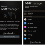 Samsung Galaxy Gear (SM-V700) : des captures d’écran de l’application “Gear Manager”