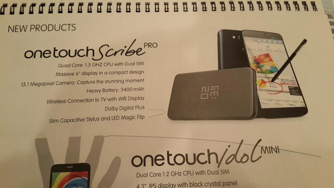 Alcatel One Touch Scribe Pro