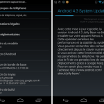 Android 4.3 : une mise à jour mineure arrive sur la gamme Google Nexus
