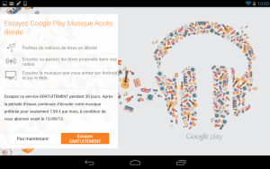 android google play musique play music all acces accès illimité france europe
