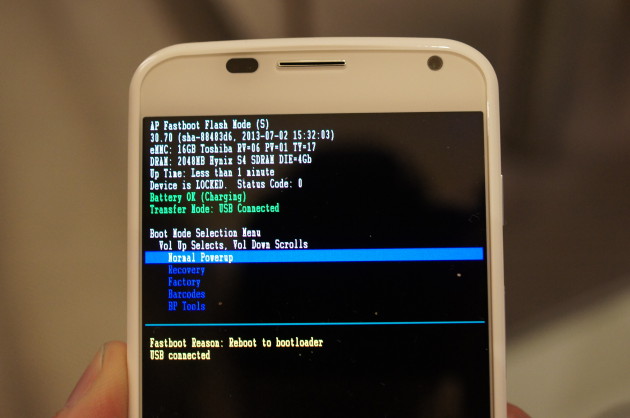 android motorola moto x bootloader verouillé bloqué locked