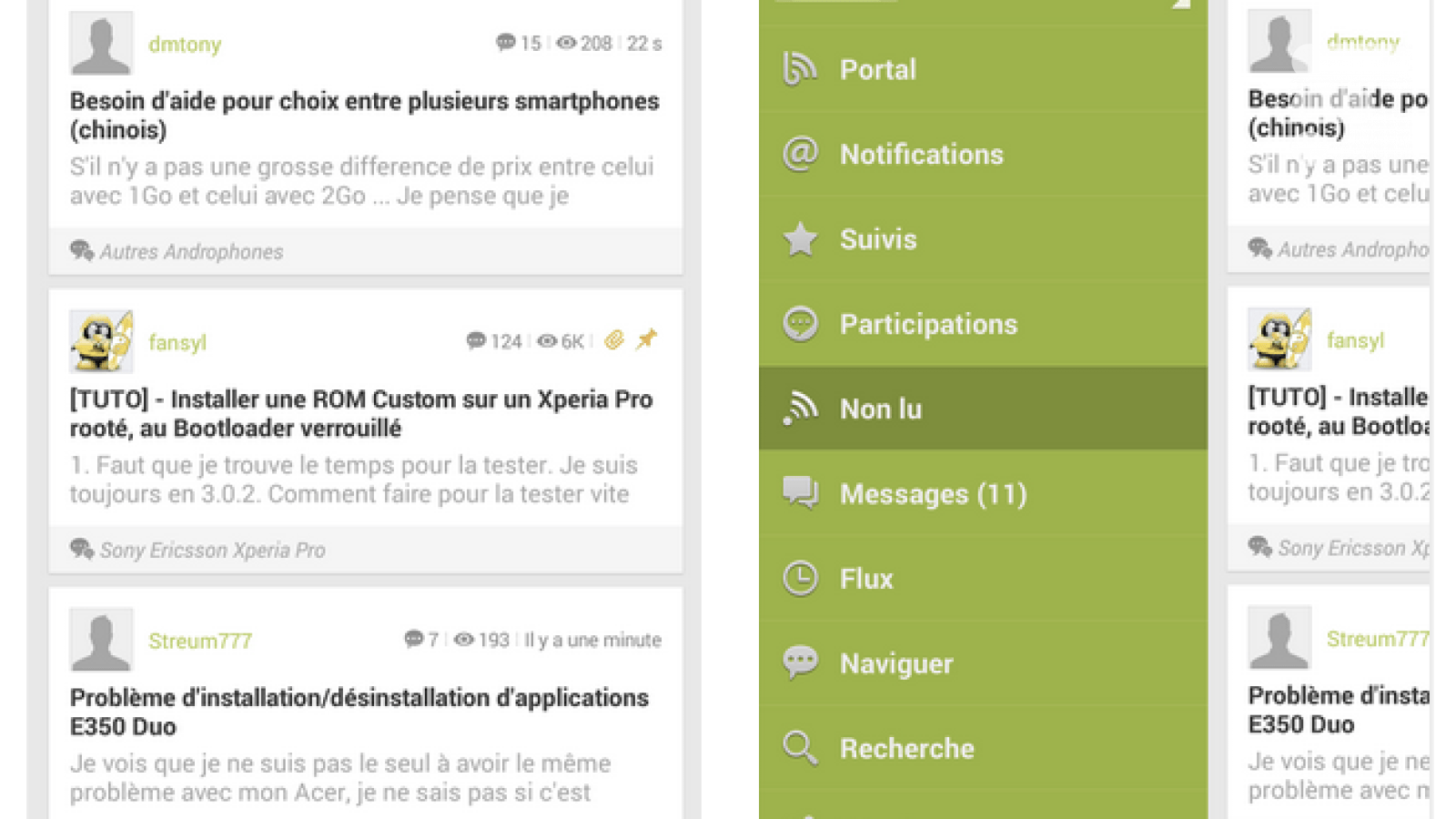 Foru Android Le forum FrAndroid en application Android avec Tapatalk — Frandroid