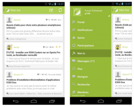 Le forum FrAndroid en application Android avec Tapatalk