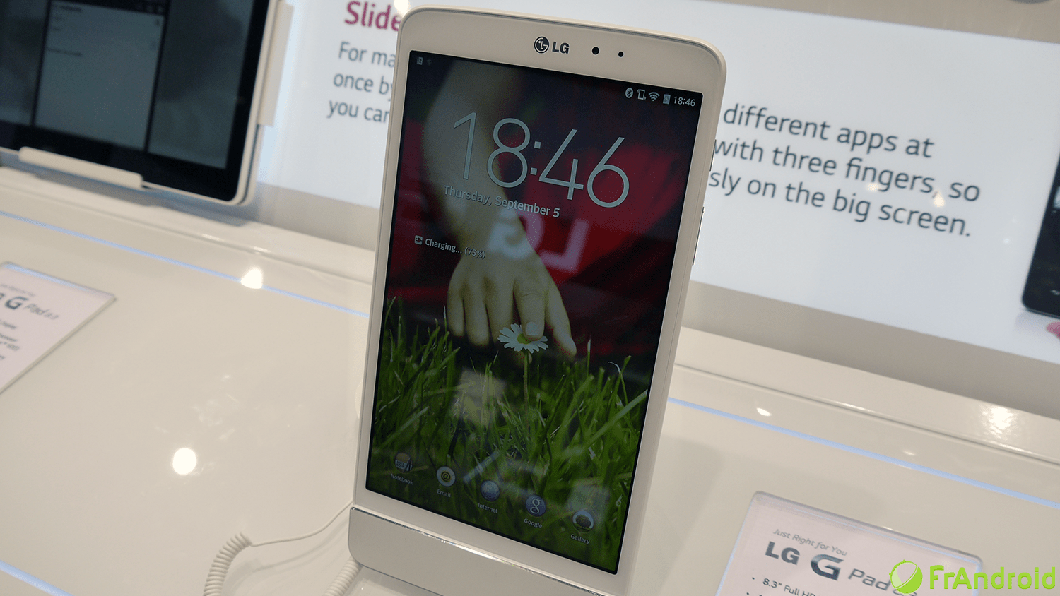 Prise en main de la tablette LG G Pad 8.3