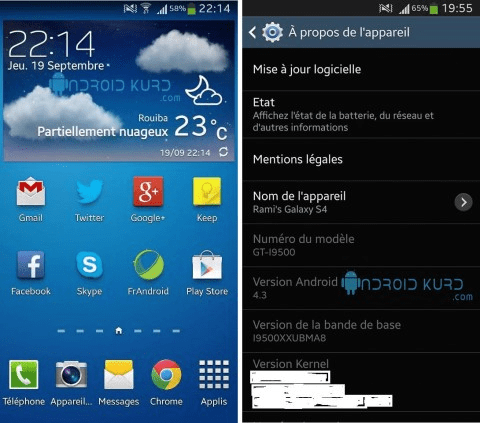 android 4.3 jelly bean samsung galaxy s4 gt-i9505 exynos 5410