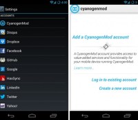 android cyanogenmod account compte sync