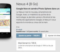 android google lg nexus 4 fin de vente monde entier