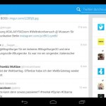 L’application Twitter de la Galaxy Note 10.1 (2014) est compatible avec d’autres tablettes