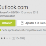 Outlook.com 7.8 pour Android améliore la recherche dans les emails