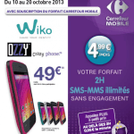 Carrefour Mobile : le Wiko Ozzy proposé pour 49 euros