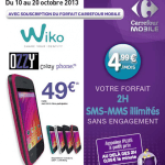 Carrefour Mobile : le Wiko Ozzy proposé pour 49 euros