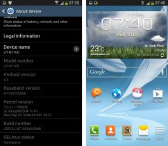 Samsung Galaxy Note 2 : fuite de la mise à jour d’Android 4.3 Jelly Bean