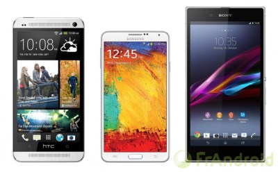 android comparatif comparaison comparateur compa htc one max samsung galaxy note 3 sony xperia z ultra