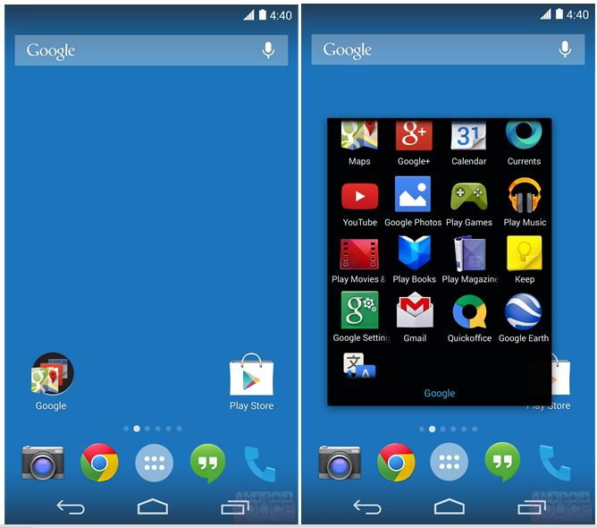 android google nexus 5 launcher lanceur applications google experience