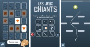 Les Jeux Chiants sont disponibles sur le Play Store Les Jeux Chiants sont disponibles sur le Play Store