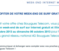 bouygues telecom week end lte 4g gratuit france 01