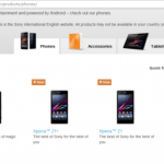Le Sony Xperia Z1s aperçu furtivement sur le site du fabricant