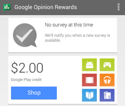 Google Opinion Rewards : le service qui paye les utilisateurs (en crédits Google Play) pour répondre à des enquêtes