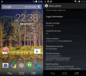 android 4.4 kitkat samsung galaxy note 2 gt-n7105 gt-n7100 omni rom omnirom