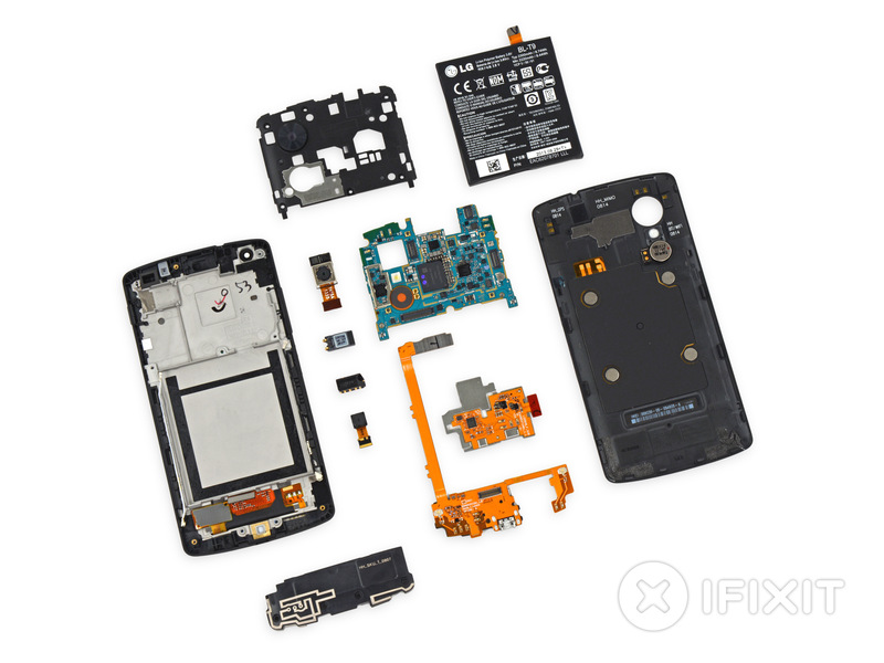 android google lg nexus 5 démonté ifixit