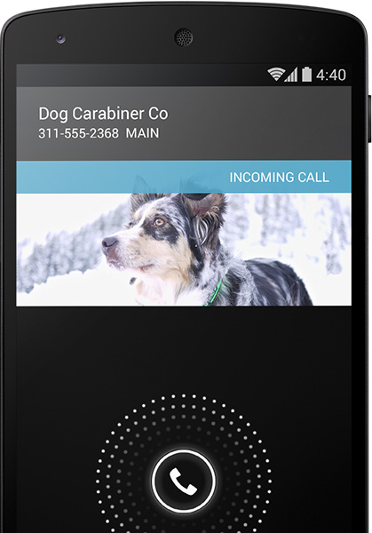 google android 4.4 kitkat smart caller id callid