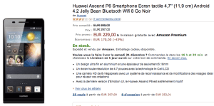 Bon plan : Huawei Ascend P6 à moins de 130 euros
