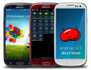 android 4.3 jelly bean samsung galaxy s3 decembre december 2013 ota update mise à jour